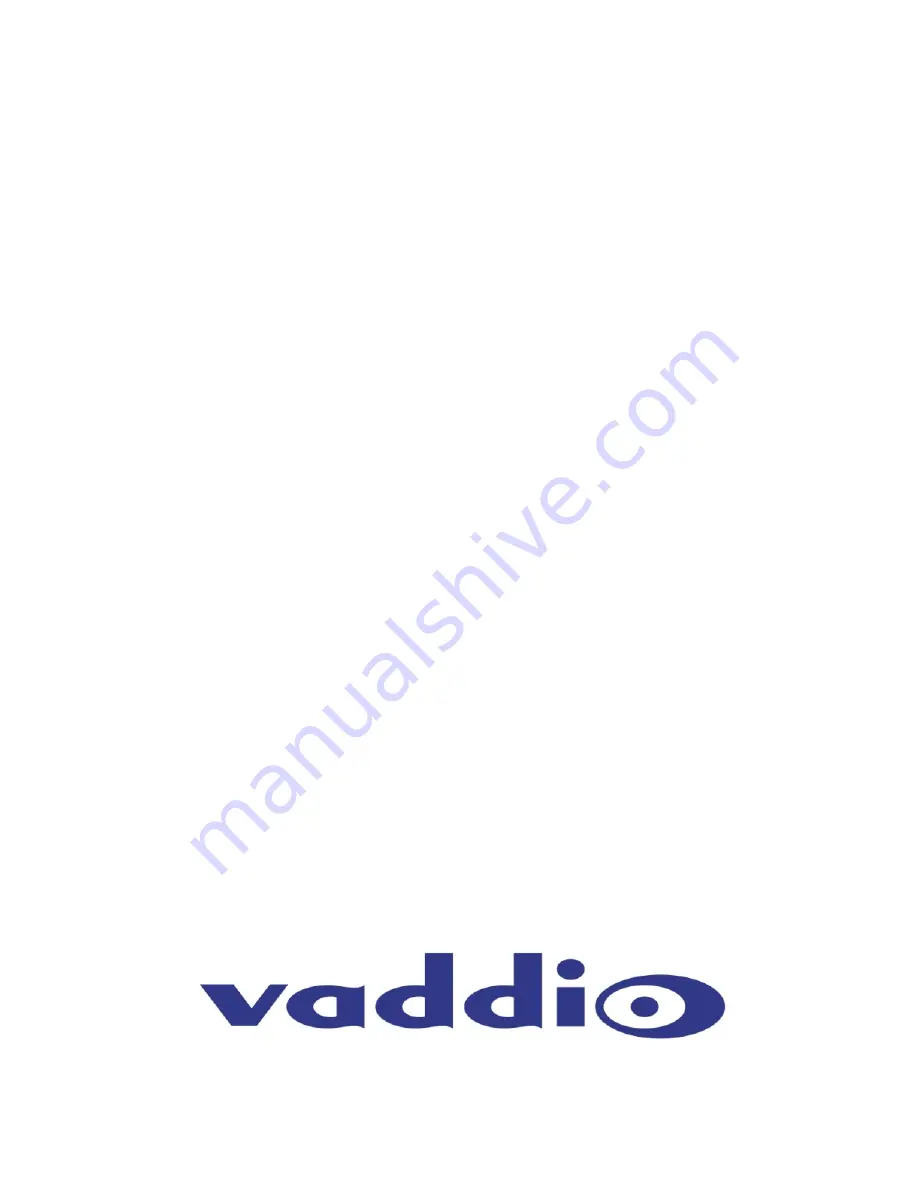 VADDIO RoboSHOT 20 UHD Installation Manual Download Page 17