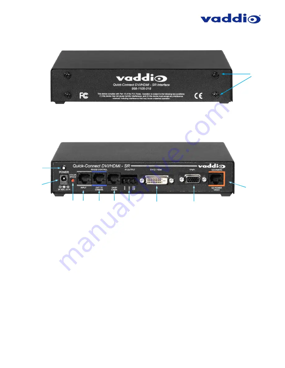 VADDIO ZOOMSHOT 30 Installation And User Manual Download Page 17