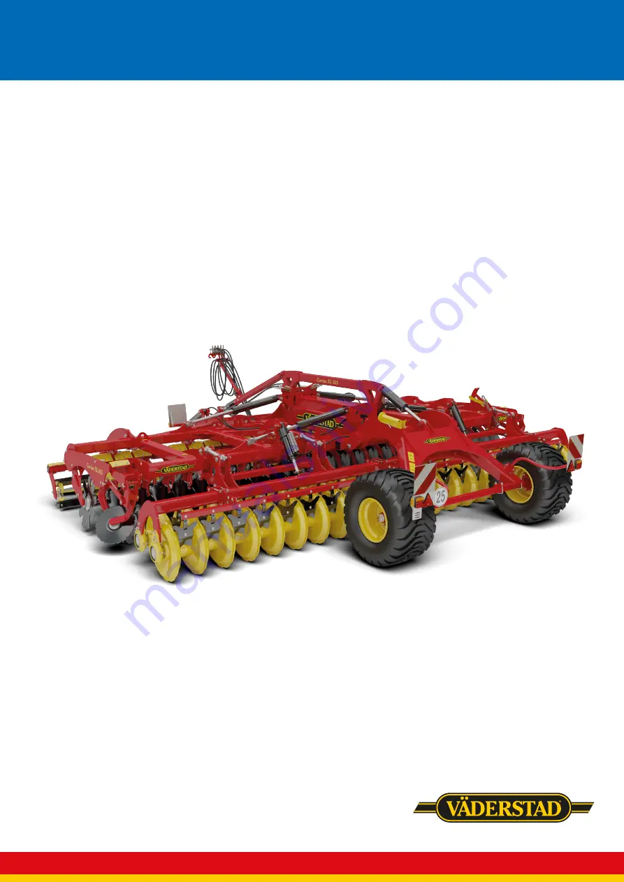 Vaderstad CRXL 425 Quick Start Manual Download Page 1