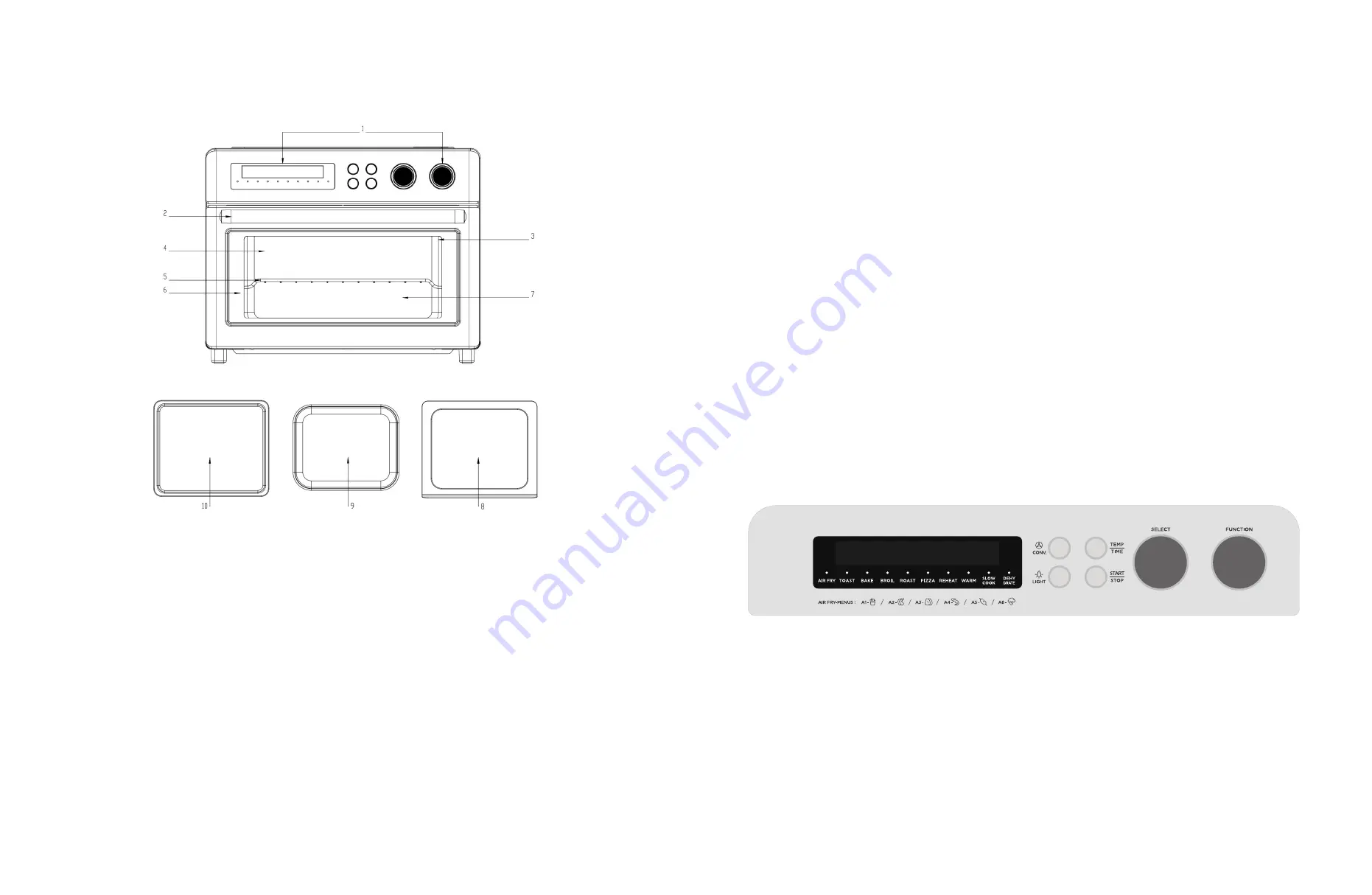 VAL CUCINE TA-25GB1 Instruction Manual Download Page 10