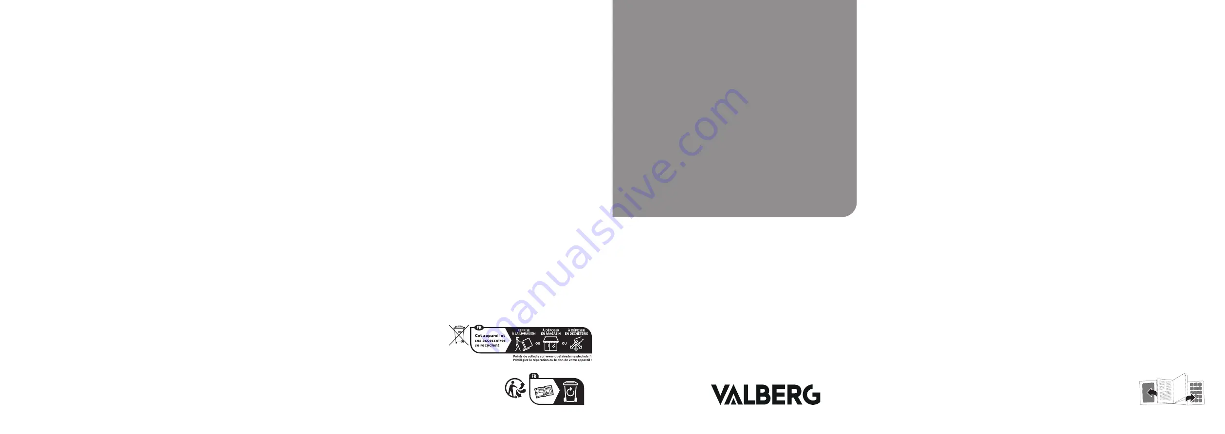 VALBERG 972475 Instructions For Use Manual Download Page 1