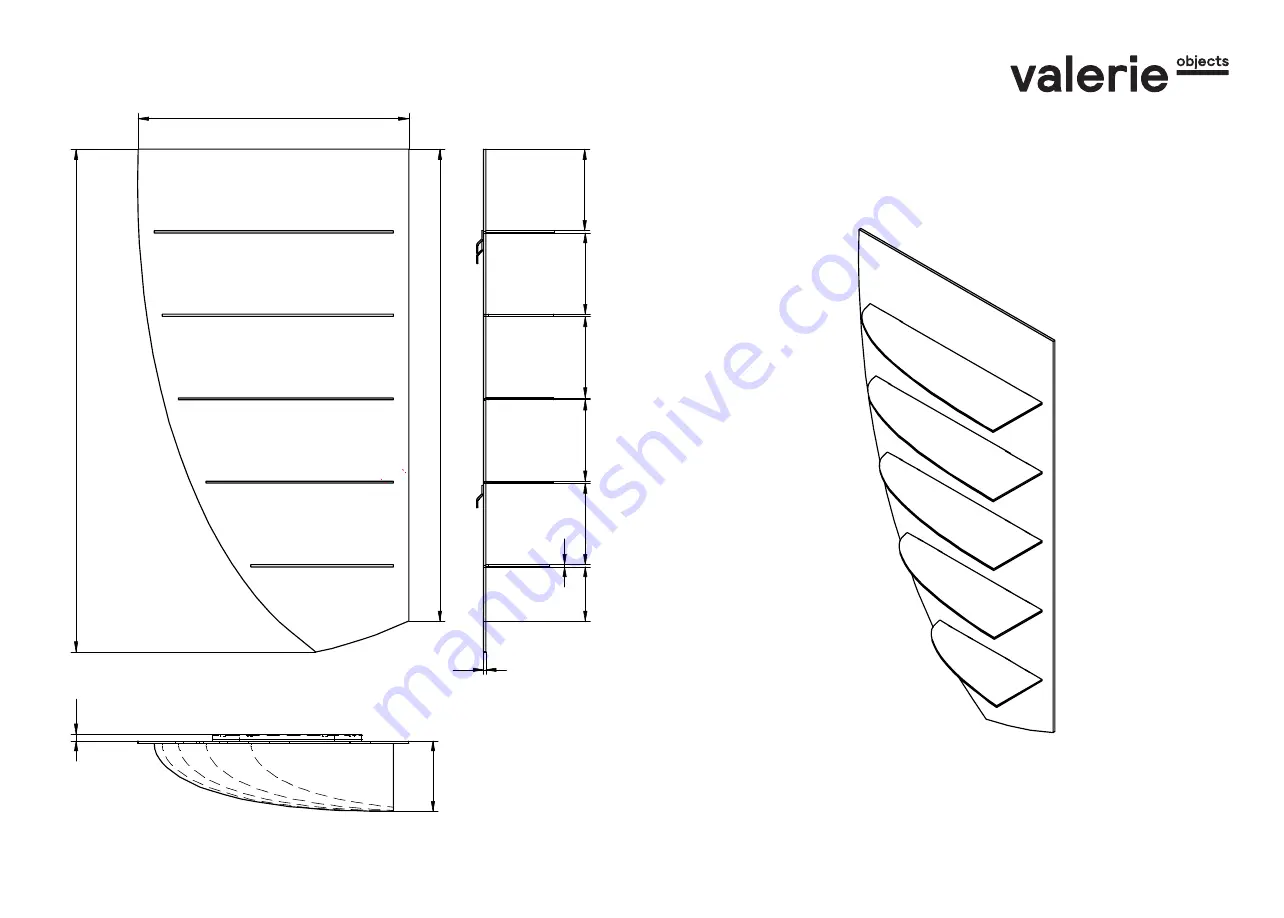 Valerie objects etage small aluminium V9019001 Instruction Manual Download Page 1