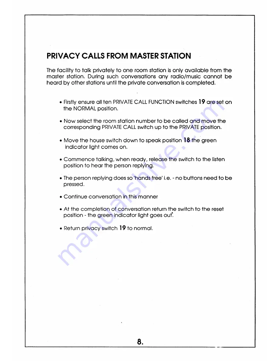 Valet VM1200 Owner'S Manual Download Page 11