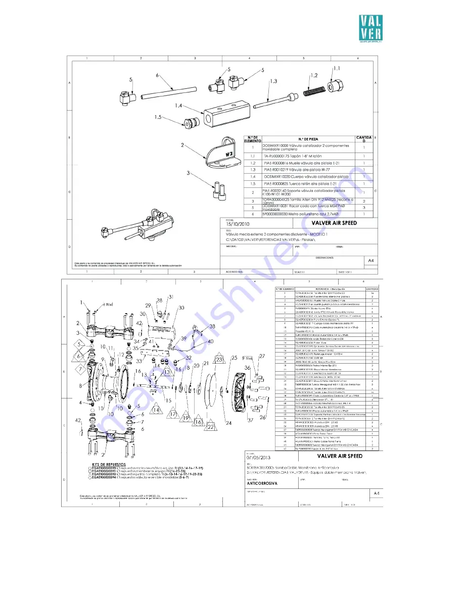 VALVER AIRBRUSH MANUAL EXTERNAL MIX EQUIPMENT Скачать руководство пользователя страница 24