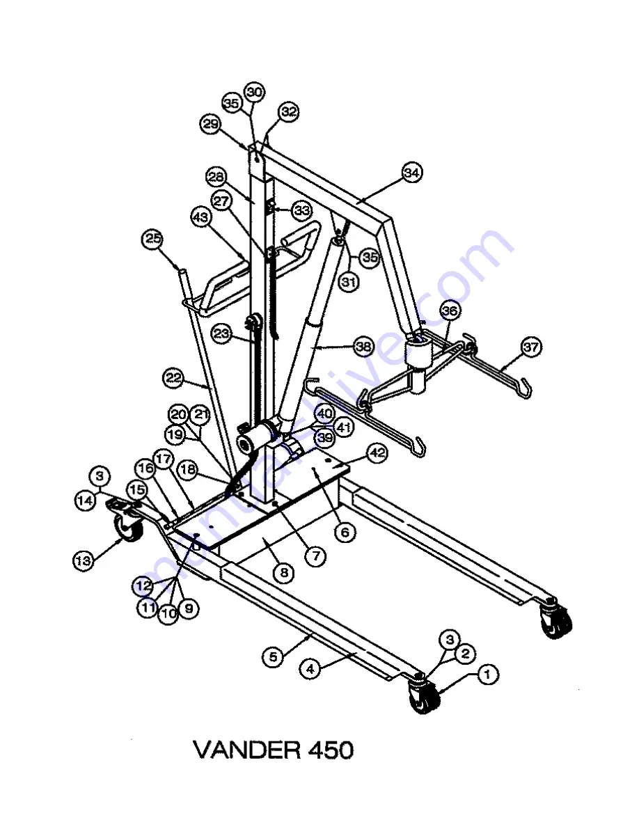 Vancare Vander-Lift 1000 Maintenance Manual Download Page 3