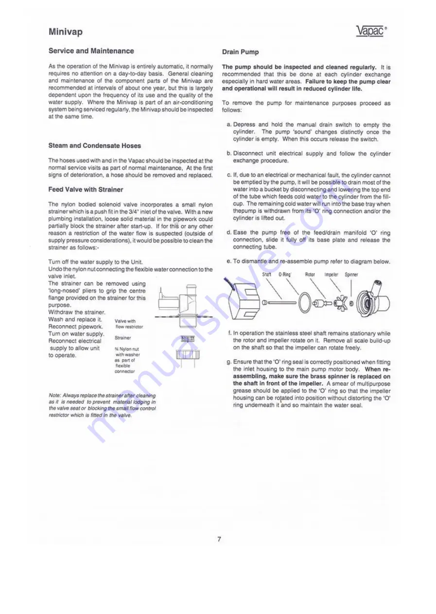 Vapac minivap MV2 User Manual Download Page 8