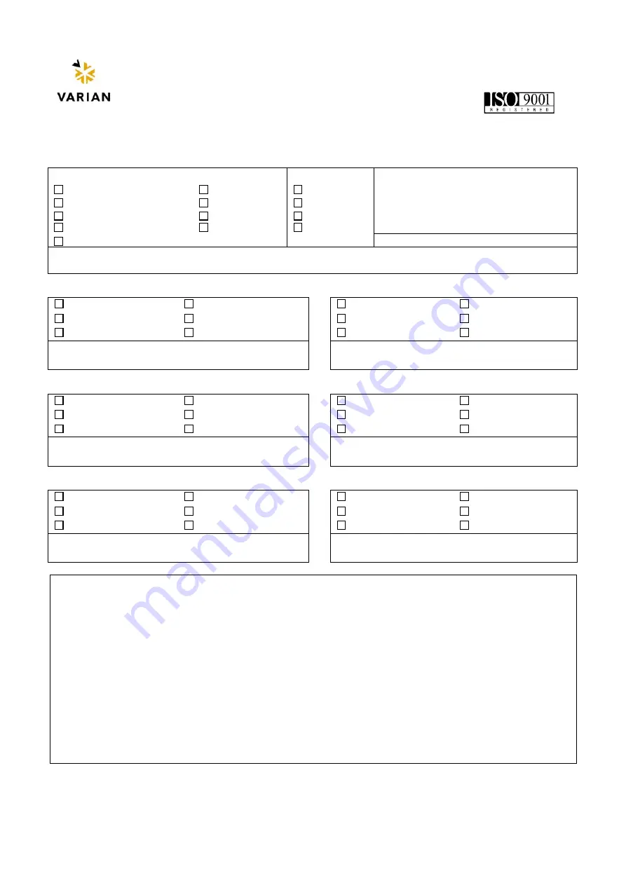 Varian 949-9308 Скачать руководство пользователя страница 23