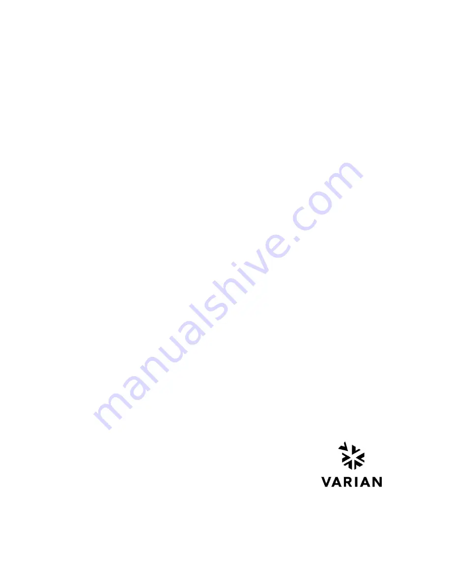 Varian 969-8871 Instruction Manual Download Page 103