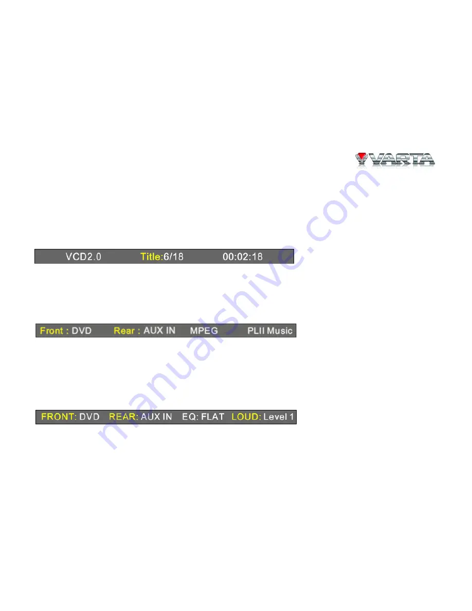 Varta DVD V-AVM651F Instruction Manual Download Page 89