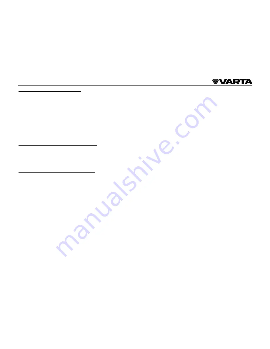 Varta V-AVD99 Instruction Manual Download Page 20