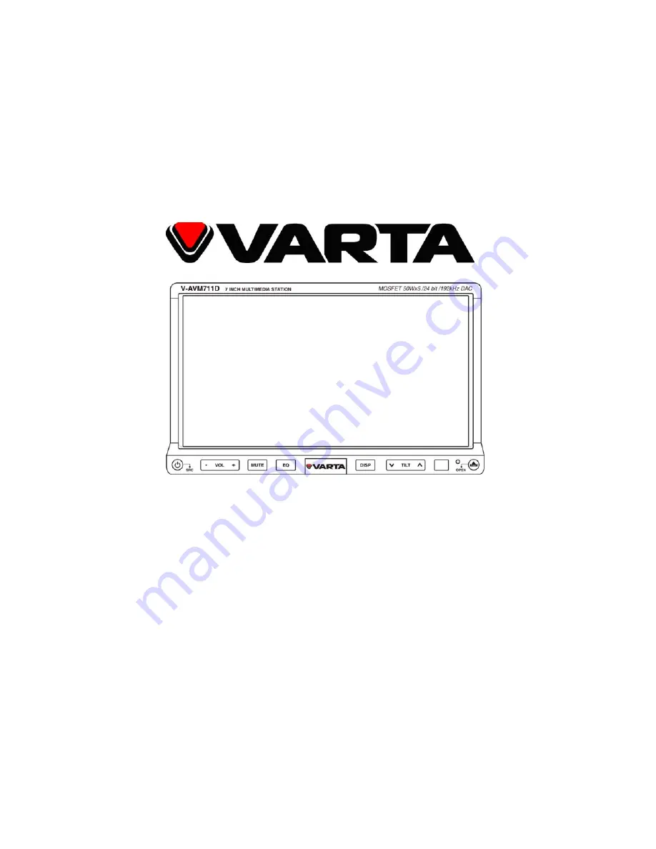 Varta V-AVM711D Instruction Manual Download Page 1