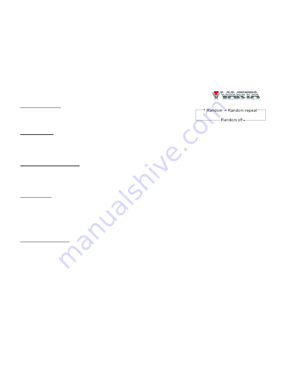 Varta V-AVM711D Instruction Manual Download Page 30