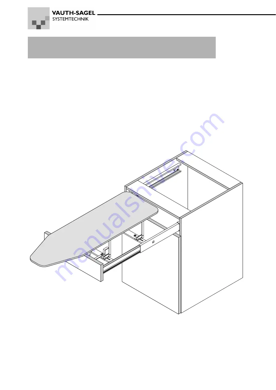 Vauth-Sagel BUILT-IN IRONING BOARD Manual Download Page 1