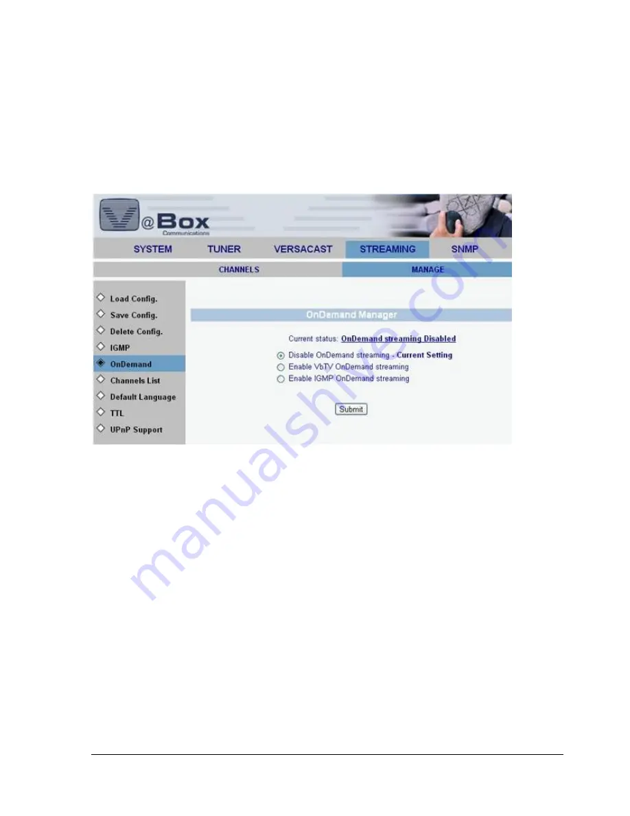 Vbox Communications XLV Ex Series Quick Manual Download Page 44