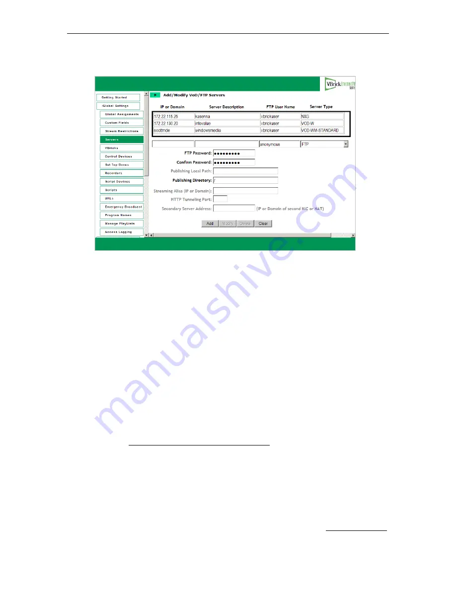 VBrick Systems ETHERNETV 4410-0118-0009 Admin Manual Download Page 48