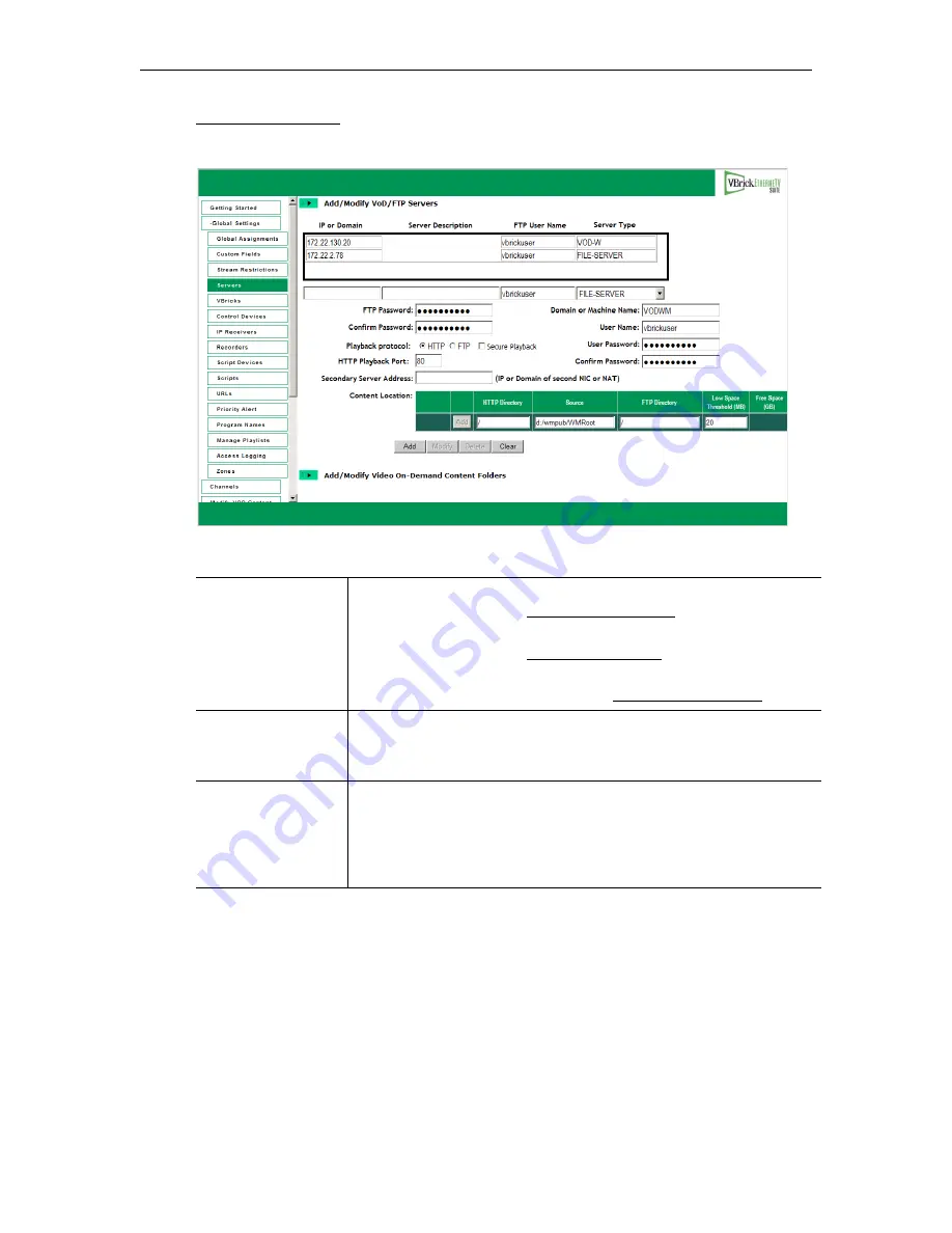 VBrick Systems ETHERNETV 4410-0118-0009 Admin Manual Download Page 50