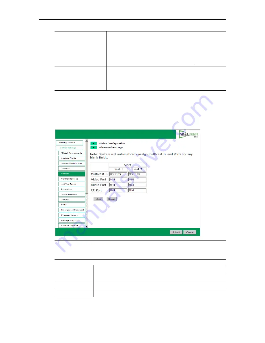 VBrick Systems ETHERNETV 4410-0118-0009 Admin Manual Download Page 57