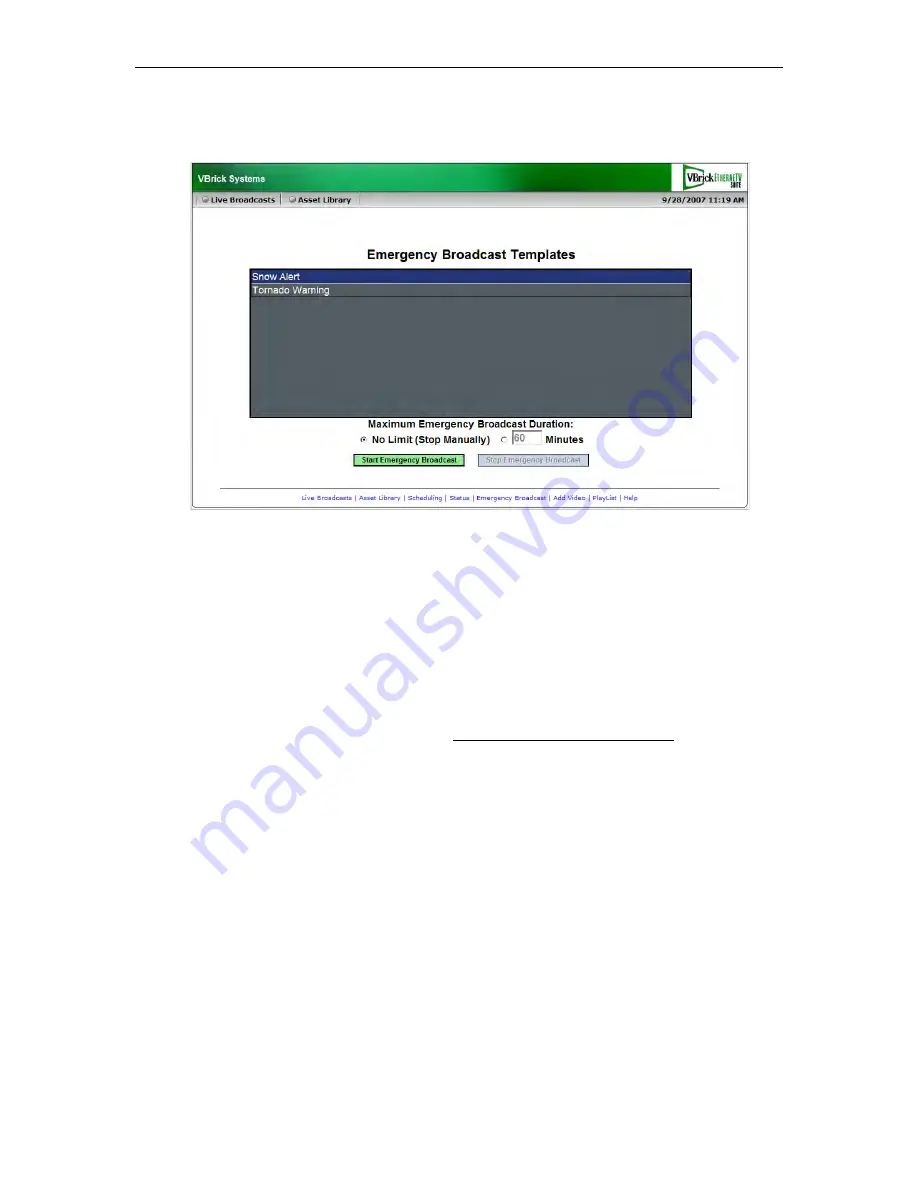 VBrick Systems ETHERNETV 4410-0118-0009 Admin Manual Download Page 82