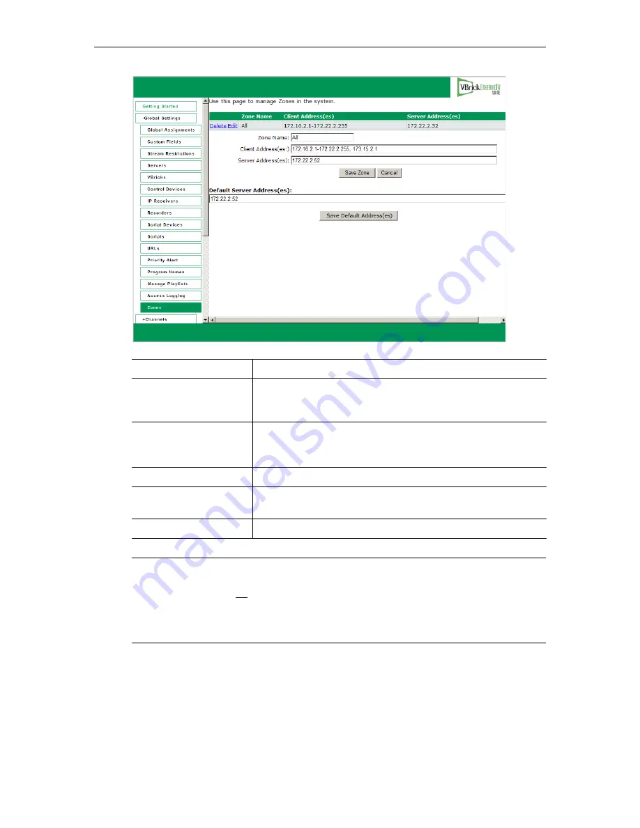 VBrick Systems ETHERNETV 4410-0118-0009 Admin Manual Download Page 88