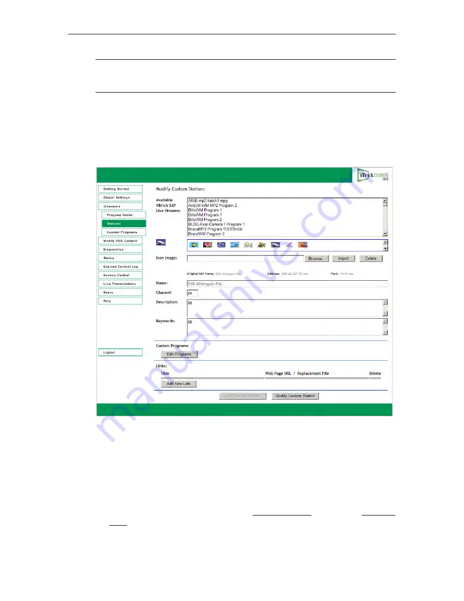 VBrick Systems ETHERNETV 4410-0118-0009 Скачать руководство пользователя страница 92