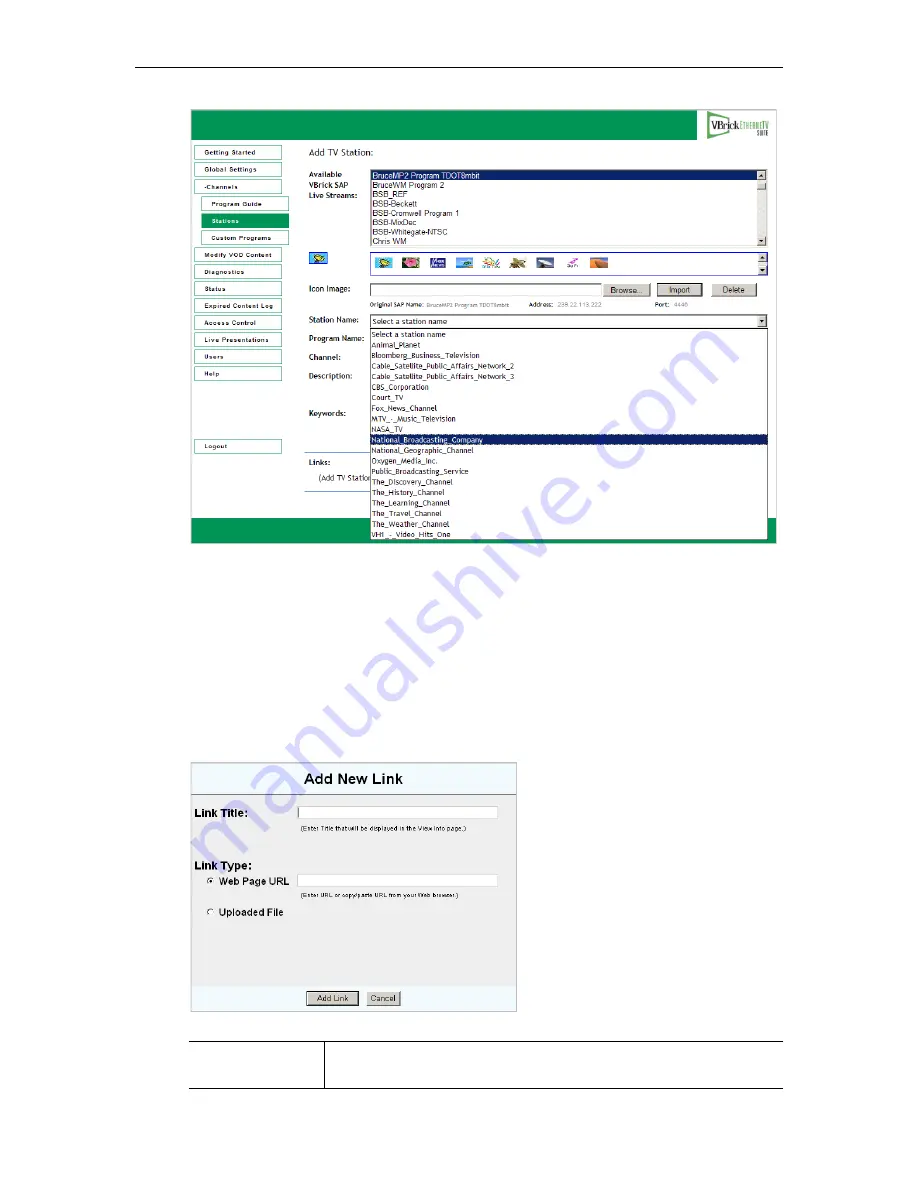 VBrick Systems ETHERNETV 4410-0118-0009 Admin Manual Download Page 94