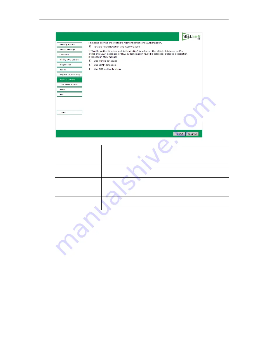 VBrick Systems ETHERNETV 4410-0118-0009 Admin Manual Download Page 102