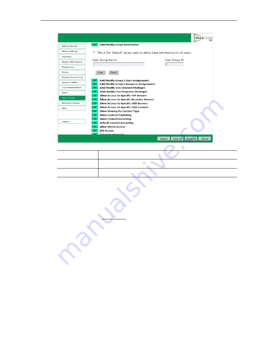 VBrick Systems ETHERNETV 4410-0118-0009 Admin Manual Download Page 110