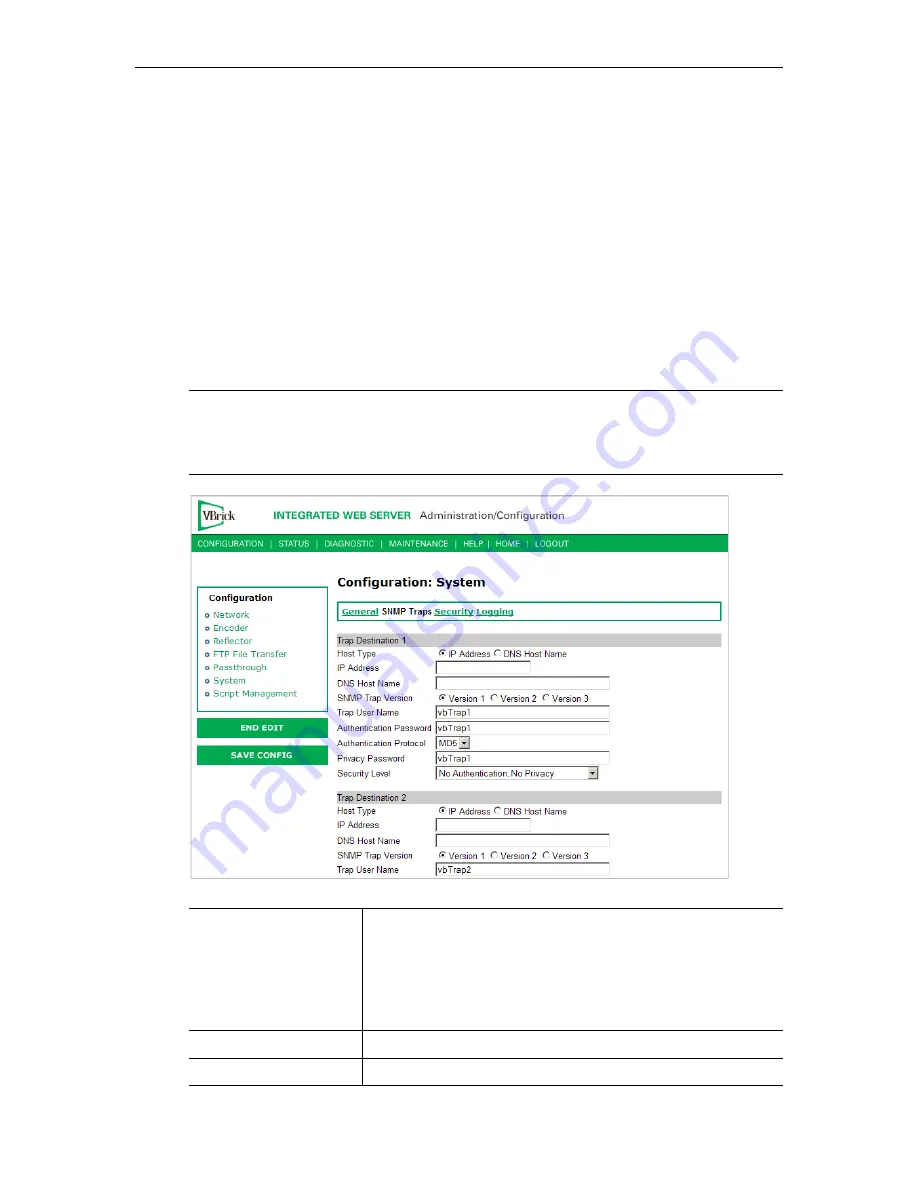 VBrick Systems VB4000 Series Admin Manual Download Page 88