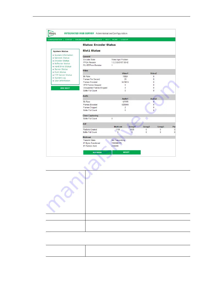 VBrick Systems VB4000 Series Admin Manual Download Page 107