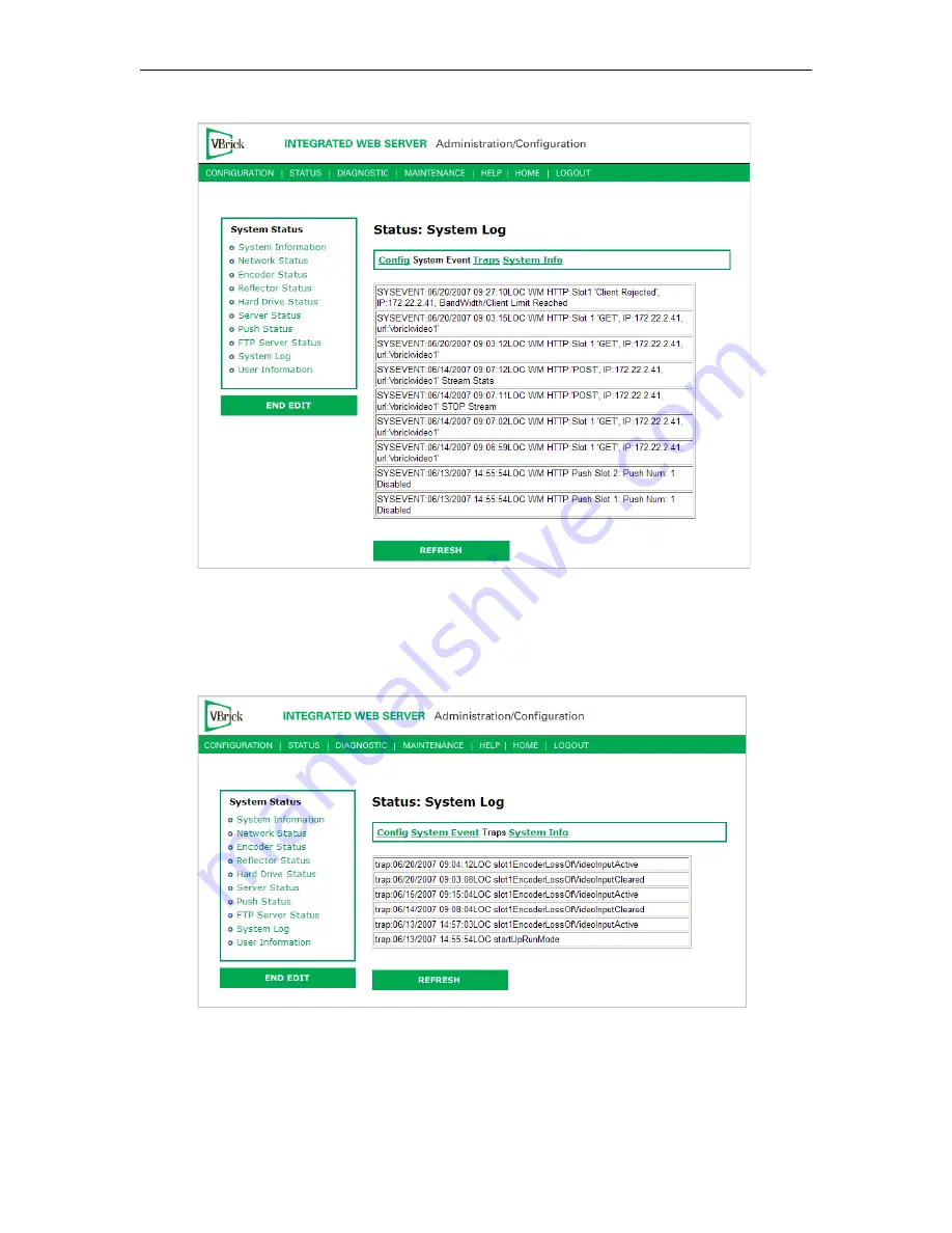 VBrick Systems VB4000 Series Admin Manual Download Page 119