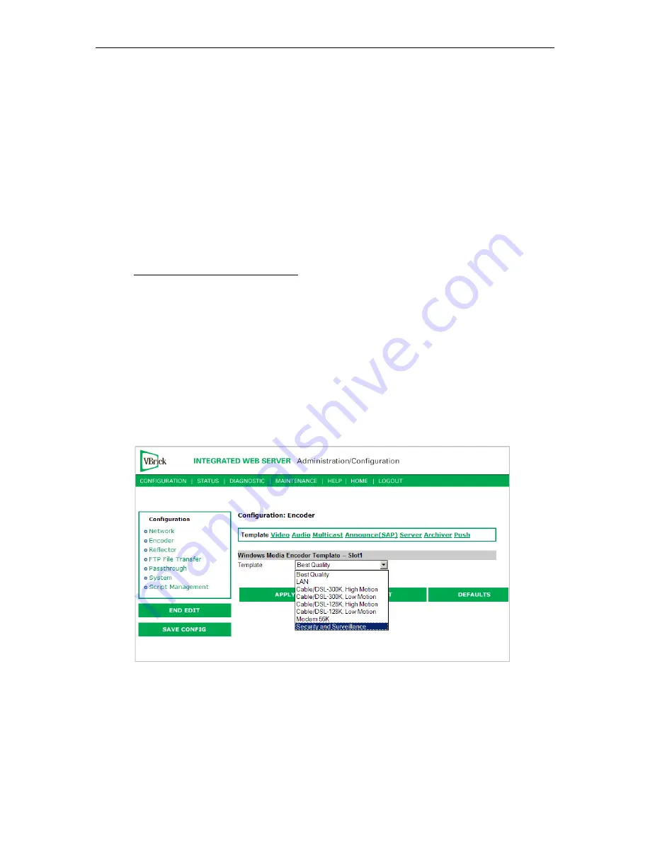 VBrick Systems VB4000 Series Admin Manual Download Page 141