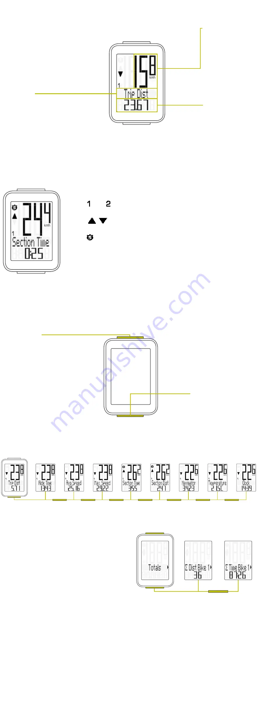 VDO Cyclecomputing M3 WL Quick Start Manual Download Page 3