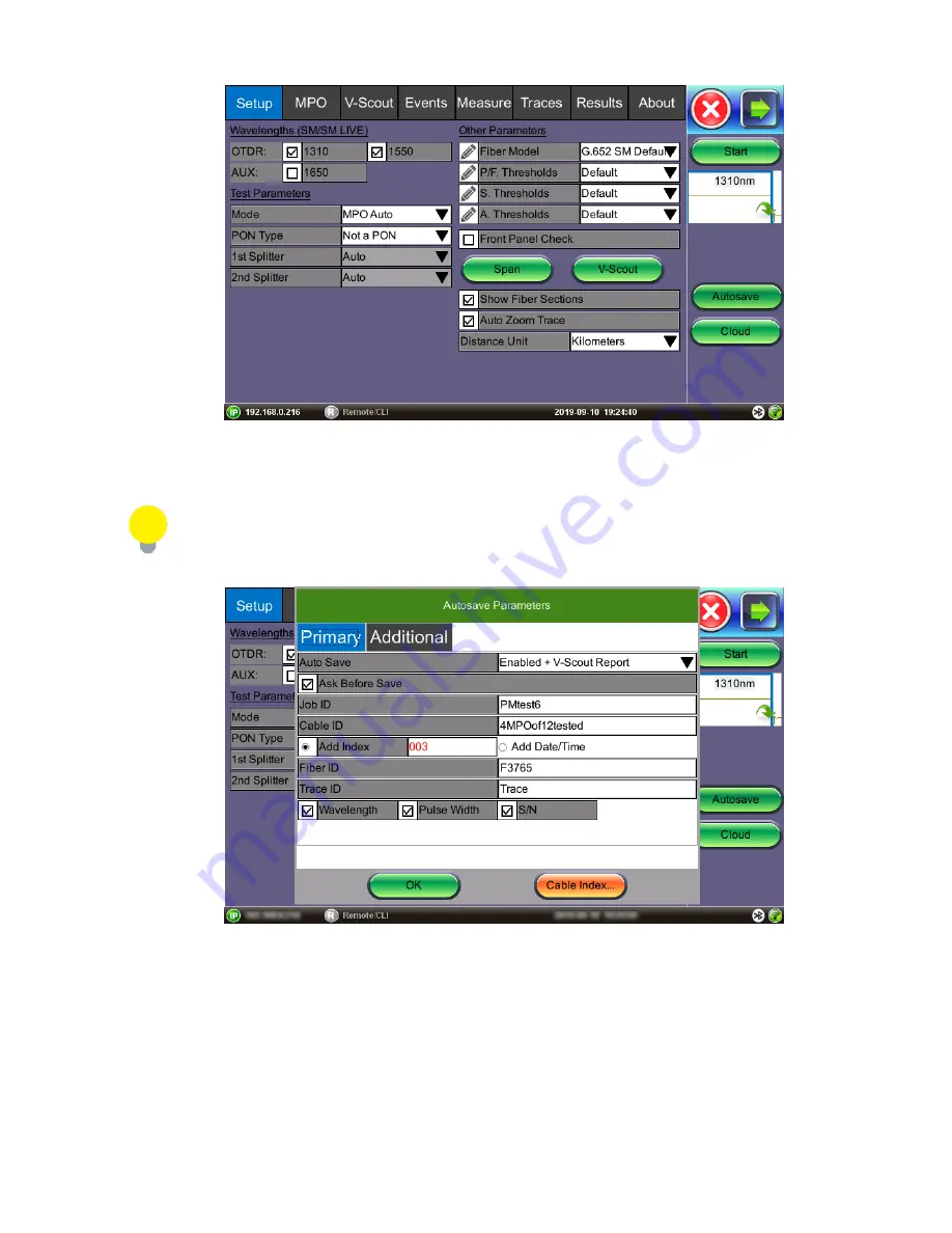 VeEX FX150 User Manual Download Page 105