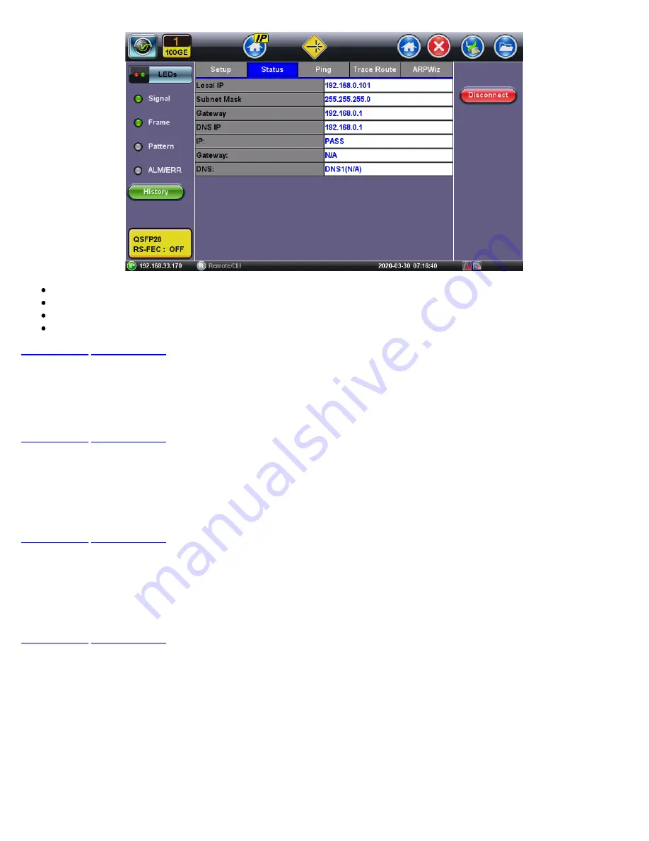 VeEX RXT-6400 User Manual Download Page 20