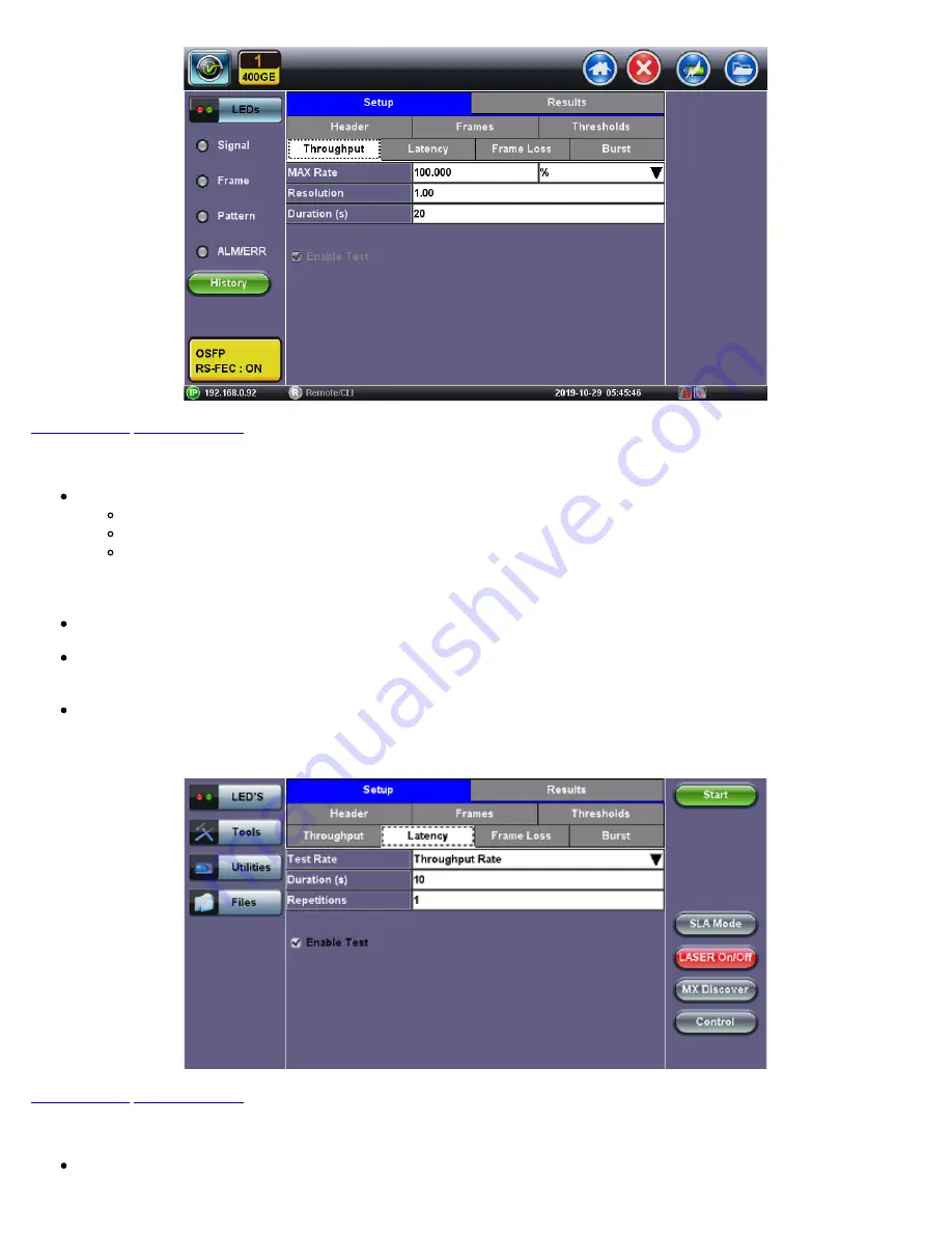 VeEX RXT-6400 User Manual Download Page 42