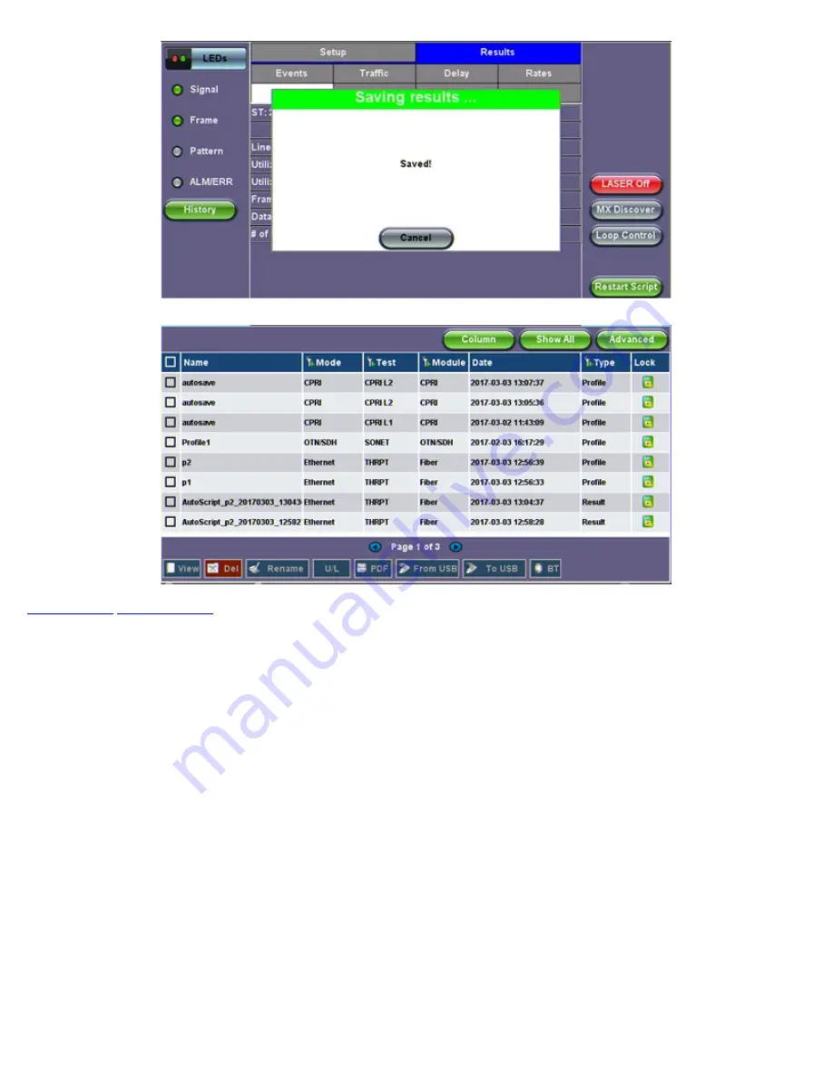 VeEX RXT-6400 User Manual Download Page 87