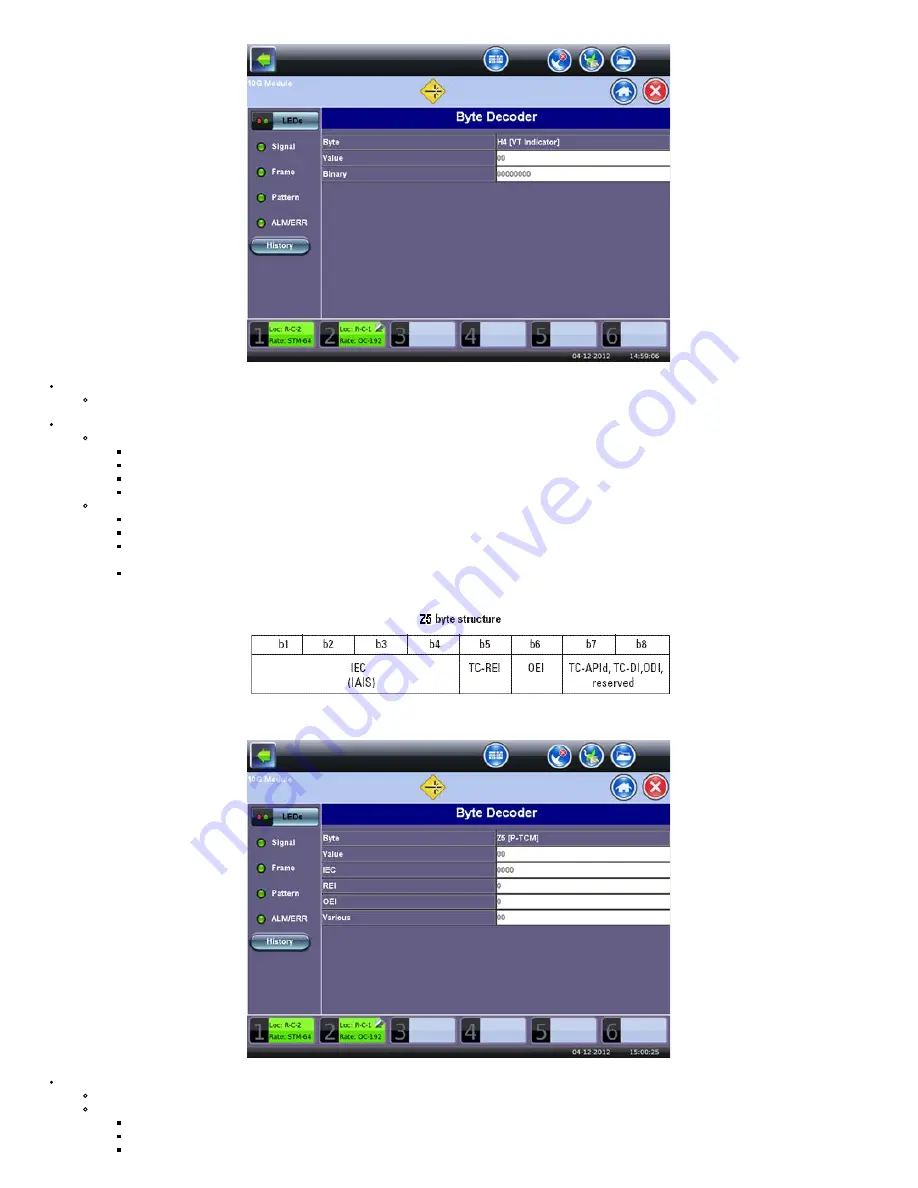 VeEX UX400 User Manual Download Page 159