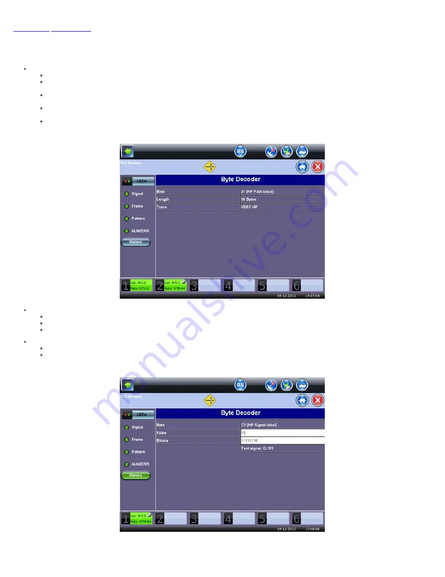 VeEX UX400 User Manual Download Page 176