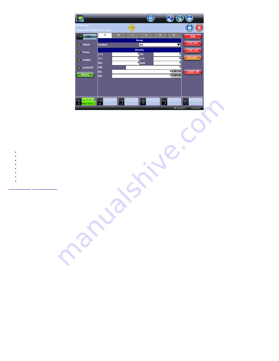 VeEX UX400 User Manual Download Page 199