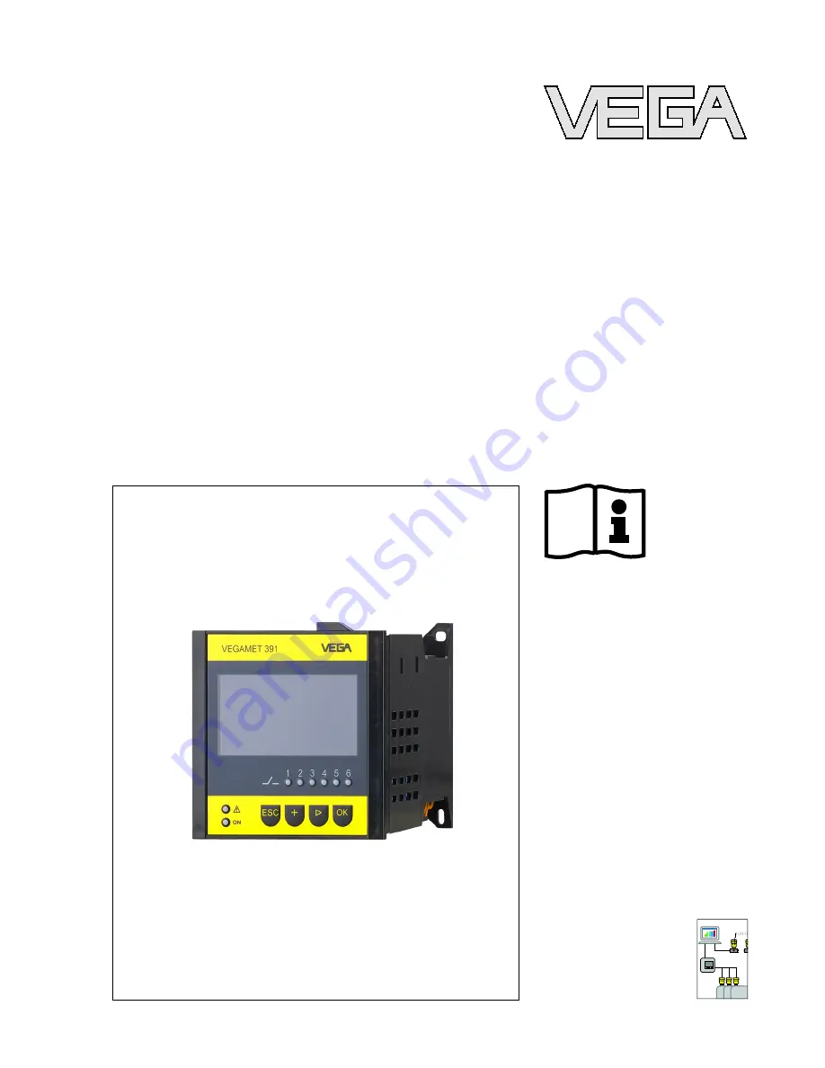 Vega VEGAMET 391 Operating Instructions Manual Download Page 1