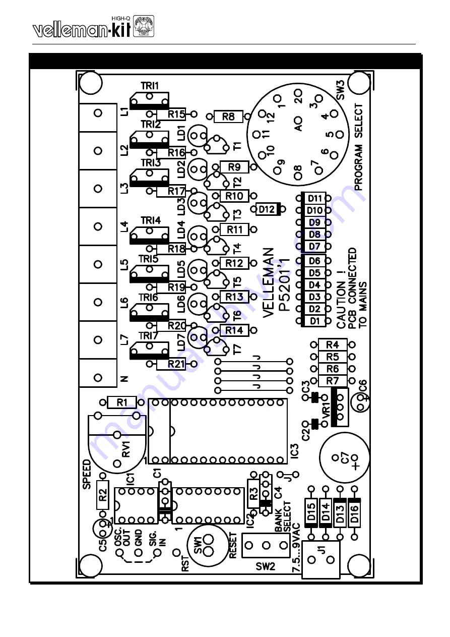 Velleman-Kit K5201 Manual Download Page 12