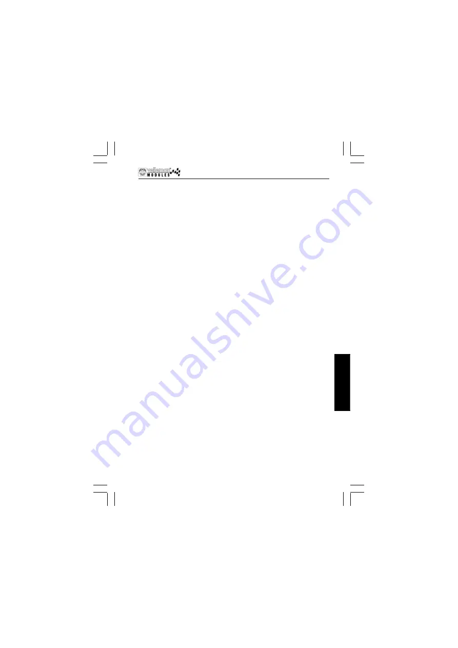 Velleman VM105 Operating Instructions Manual Download Page 19