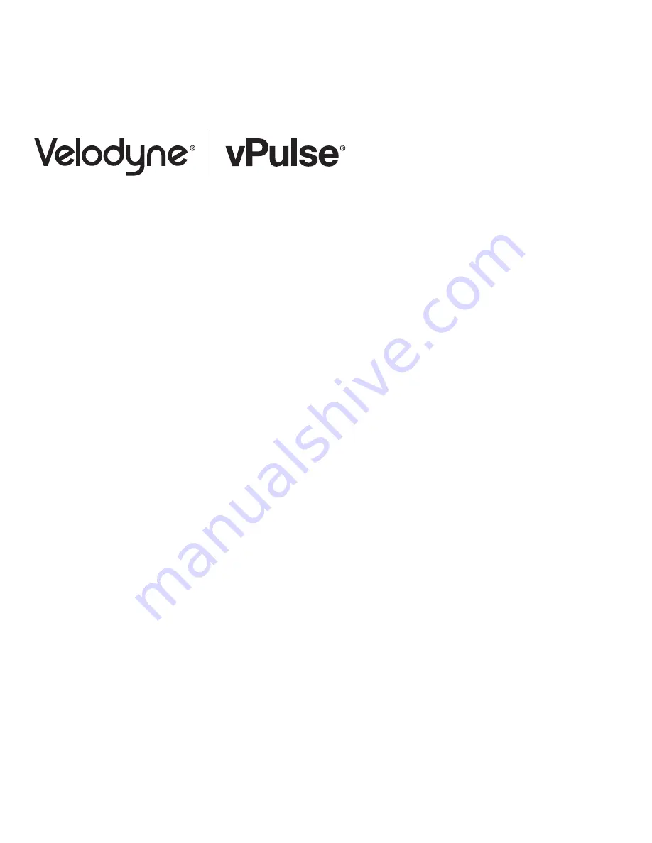 Velodyne VPULSE Скачать руководство пользователя страница 12