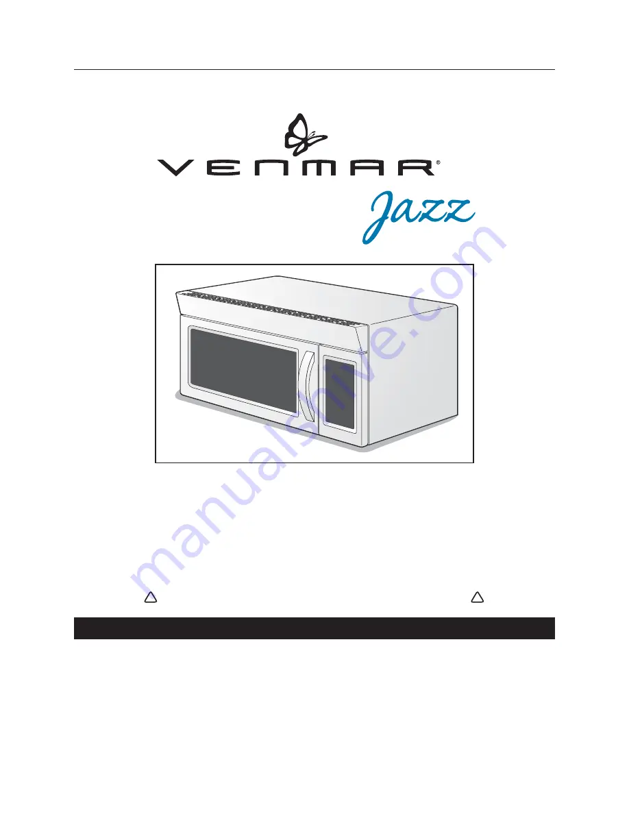 Venmar Jazz VJ10430SS Installation Instructions Manual Download Page 1