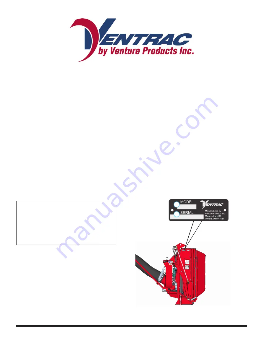 Ventrac Collection Vacuum RV600 Operator'S Manual & Parts Drawings Download Page 2