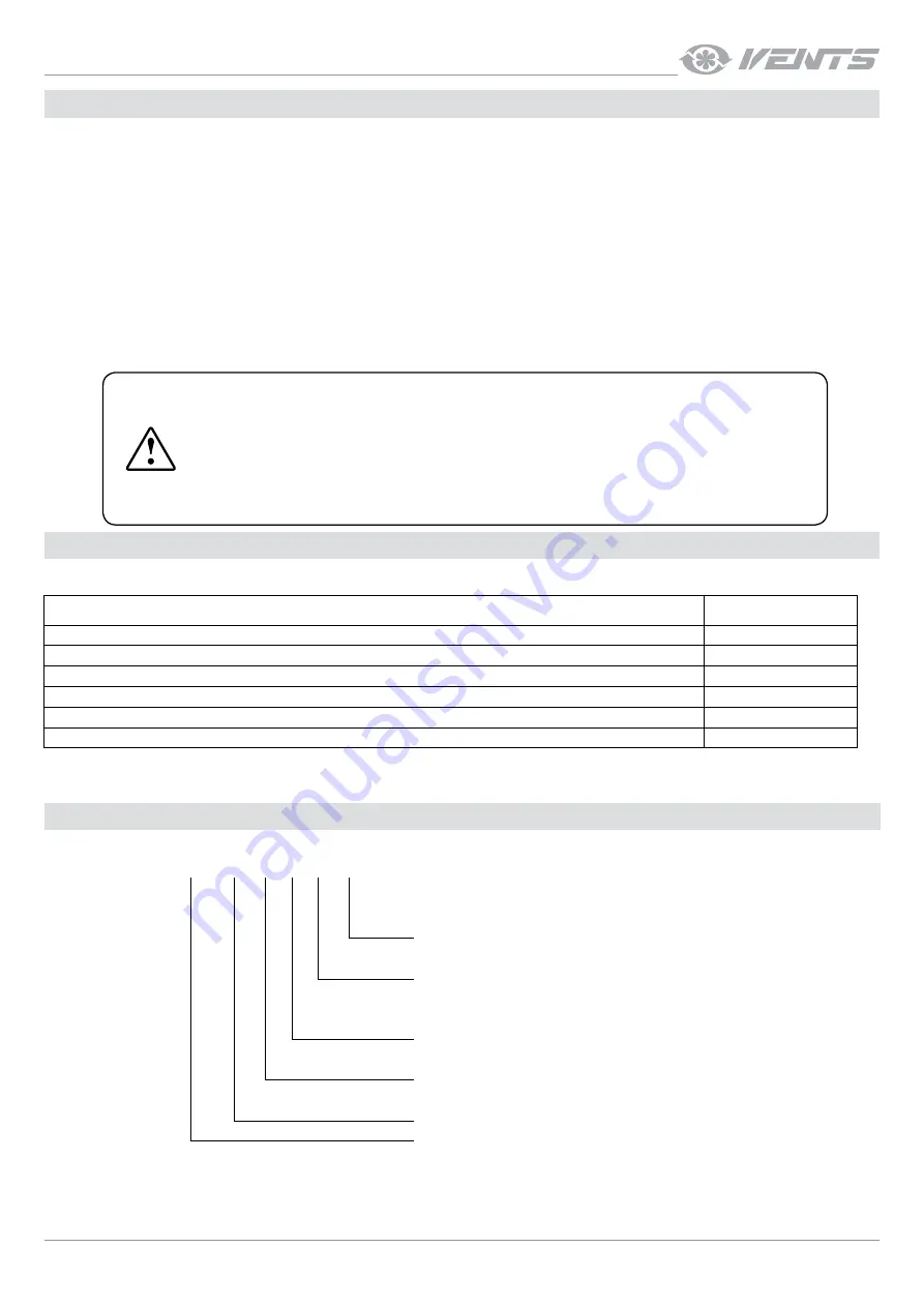 Vents VUE 270 V5 EC User Manual Download Page 5