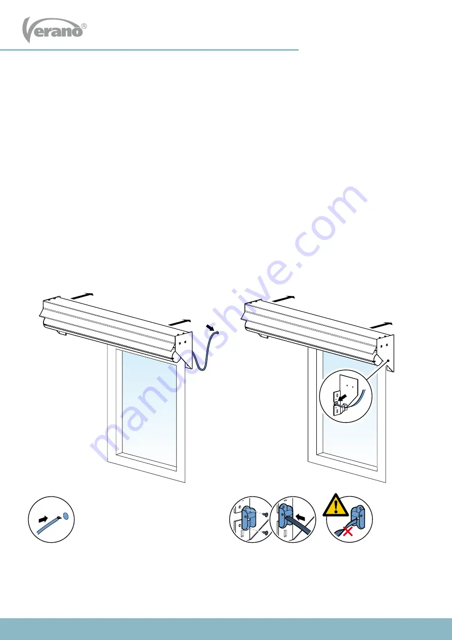 Verano DROP-ARM AWNING V120 NAPOLI Installation Manual Download Page 5