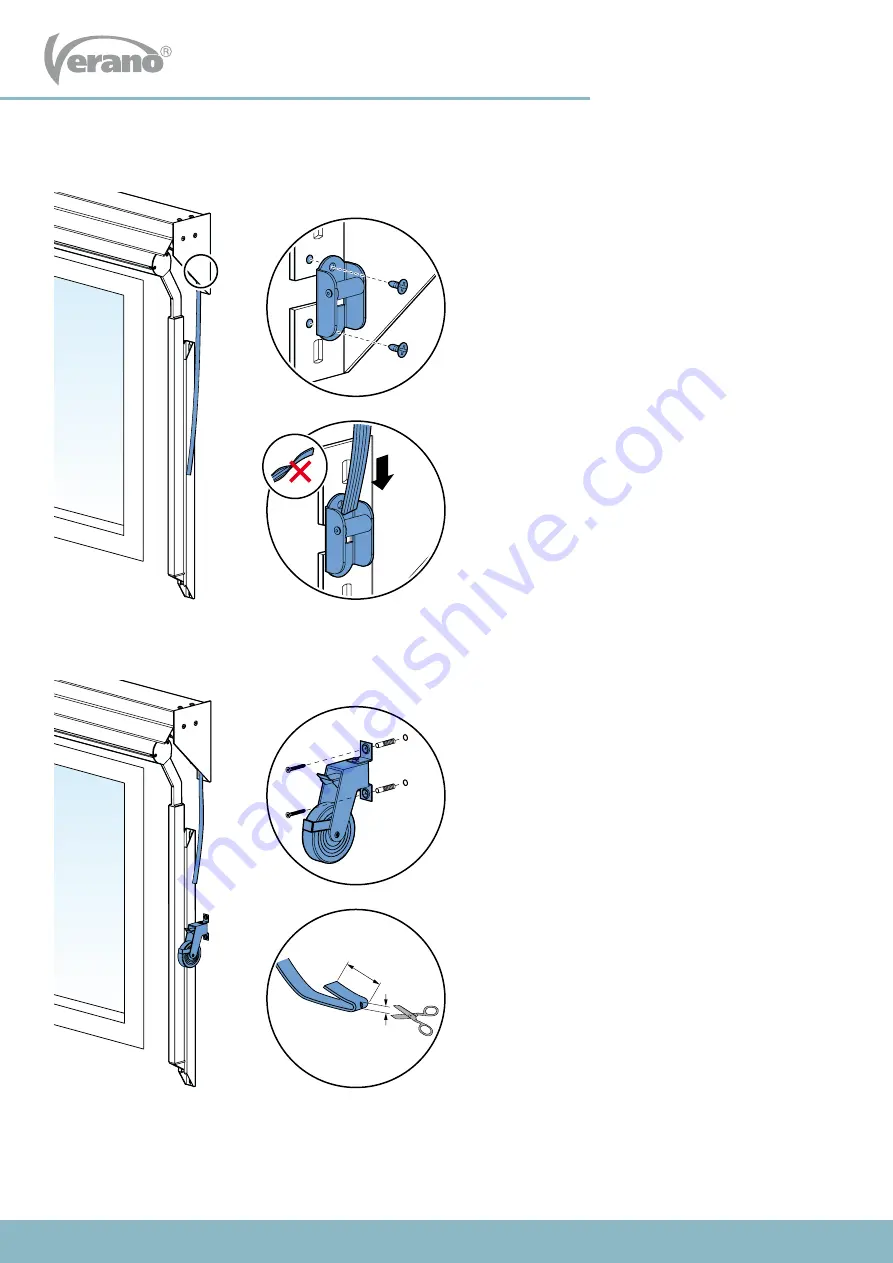 Verano DROP-ARM AWNING V120 NAPOLI Installation Manual Download Page 8