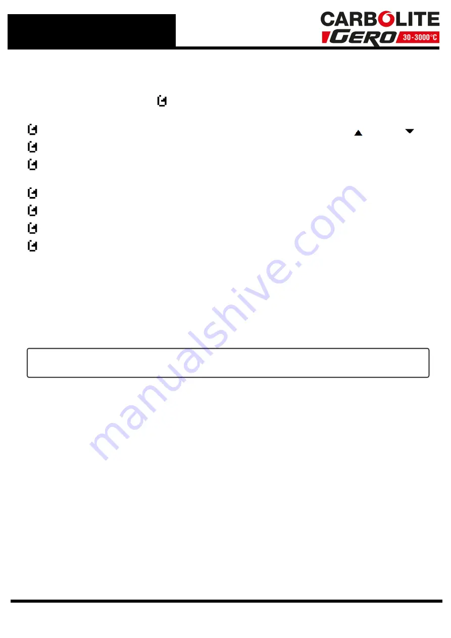 VERDER CARBOLITE GERO HTF 18/8 Installation, Operation And Maintenance Instructions Download Page 22