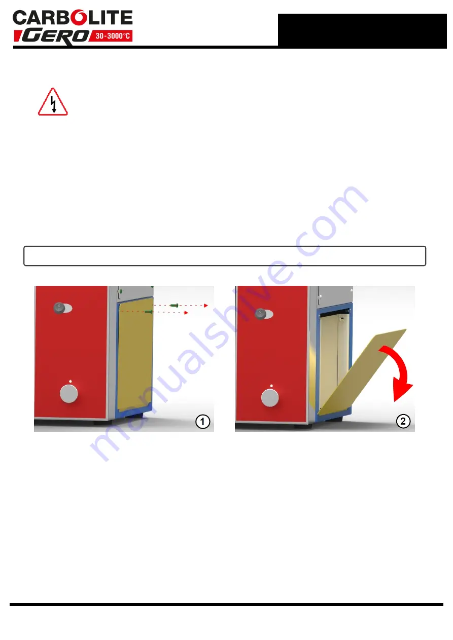 VERDER Carbolite Gero PF 120 Installation, Operation And Maintenance Instructions Download Page 23